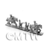 Metal Mounted Lord Marlborough and Staff