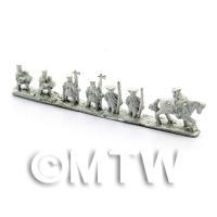Dolls House Metal Marlburian Russian Line Infantry Office Group