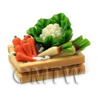 Dolls House Miniature Crate of Mixed Veg