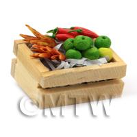 Dolls House Miniature Crate of Mixed Veg