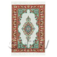 1/12th scale - Dolls House Large Rectangular Victorian Carpet / Rug (vclr08)