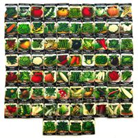 the full range of vegetable seed packets