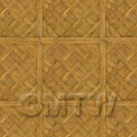 Dolls House Versailles Large Panel Parquet With Cross Frame Floor