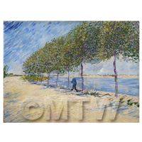 Van Gogh Painting Walk Along The Banks of the River Seine