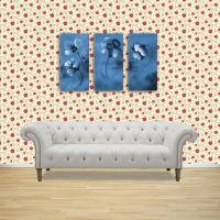 wallpaper in a modern setting to show scale