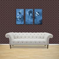 wallpaper in a modern setting to show scale