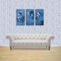wallpaper in a modern setting to show scale