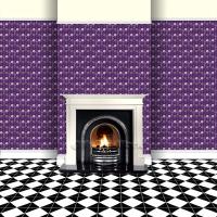 wallpaper on chimney breast to show scale