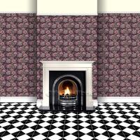 wallpaper on chimney breast to show scale