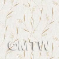 Dolls House Miniature Wheat Grass Wallpaper