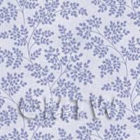 Dolls House Miniature Pale Purple Leaf Branches Wallpaper