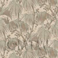 Dolls House Miniature Palm Tree Design Wallpaper