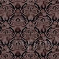 Dolls House Miniature Chocolate Clam Shell Wallpaper