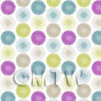 Dolls House Miniature Mixed Colour Daisies Wallpaper