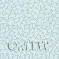 Dolls House Miniature Pale Green Styalised Leaves Wallpaper