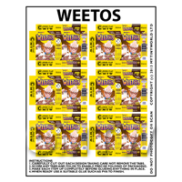 Dolls House Miniature Packaging Sheet 6 of Weetos Boxes