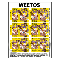 Dolls House Miniature Packaging Sheet 6 of Weetos Boxes