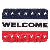 Dolls House American Themed Welcome Mat (WM9)