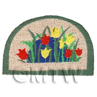 Dolls House 45mm Tulip Half Moon Welcome Mat (WM15)