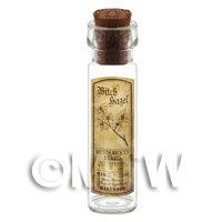Dolls House Apothecary Witch Hazel Herb Long Sepia Label And Bottle