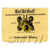 Miniature German  Wein Gutsbesitzer Neustadt Weinstr White Wine Label