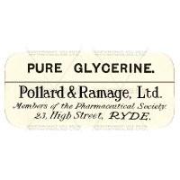 Pure Glycerine Miniature Apothecary Label