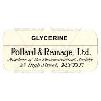 Glycerine Miniature Apothecary Label