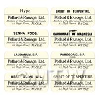  Dolls House Apothecary Labels - Bulk Jar Set SBB4