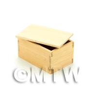Dolls House Large Wood Shop Stock Box With Lid