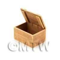 Dolls House Miniature Dark Wood Shop Display Box