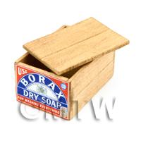 Dolls House Borax Dry Soap Lidded Wood Shop Stock Box