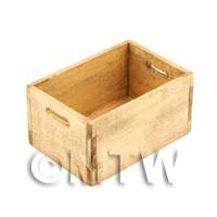 Dolls House Miniature Aged Wood Large Bottle Crate