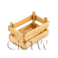 Dolls House Miniature Large Aged Slatted Wood Vegetable Crate