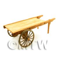 Dolls House Miniature Handmade Light Aged Market Cart