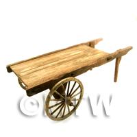 Dolls House Miniature Handmade Dark Aged Market Cart