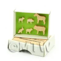 Dolls House Miniature Domestic Animal Wall Chart Unpainted