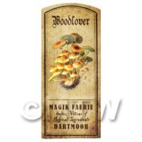 Dolls House Miniature Apothecary Woodlover Fungi Colour Label