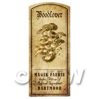 Dolls House Miniature Apothecary Woodlover Fungi Label