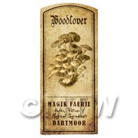 Dolls House Miniature Apothecary Woodlover Fungi Label