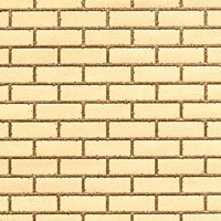 Handmade Yellow Brick With Buff Mortar Dolls House Cladding