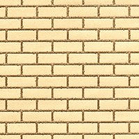 Handmade Yellow Brick With Buff Mortar Dolls House Cladding