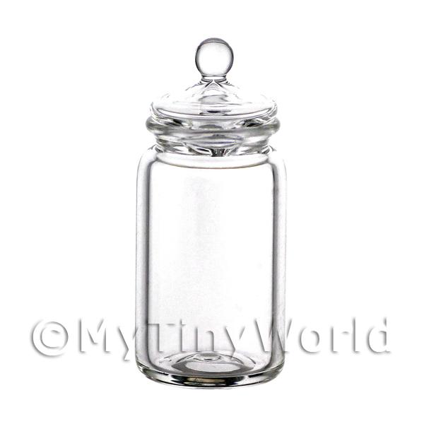 Dolls House Miniature Medium Slim Hexagonal Glass Jar 