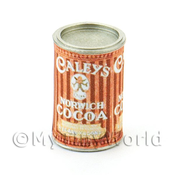 1/12 Scale Dolls House Miniatures  | Dolls House Miniature Can Of Caleys Norwich Cocoa Powder