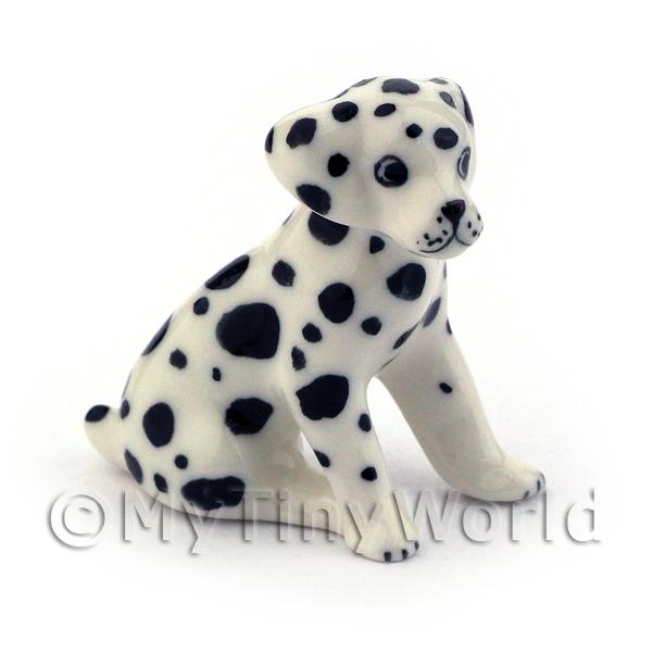 1/12 Scale Dolls House Miniatures  | Dolls House Miniature Ceramic Dalmation Dog