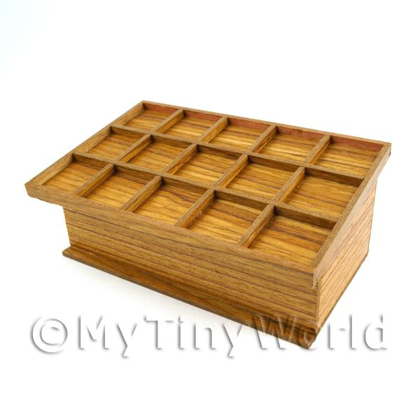 1/12 Scale Dolls House Miniatures  | Dolls House Miniature 15 Compartment Vegetable Stand
