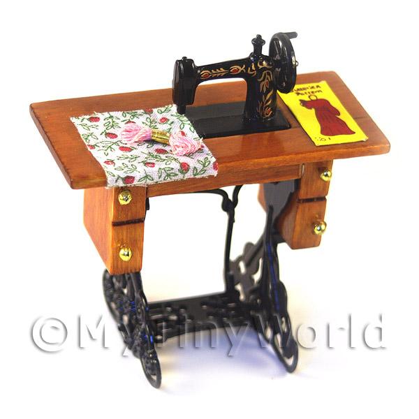 Sewing machine sales wooden table price