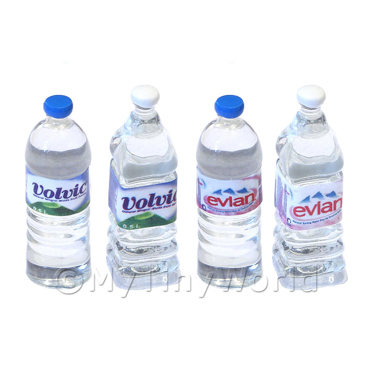 4X Dollhouse Miniature Bottled Mineral Water 1/6 1/12 Scale Model Home Decor_WK 