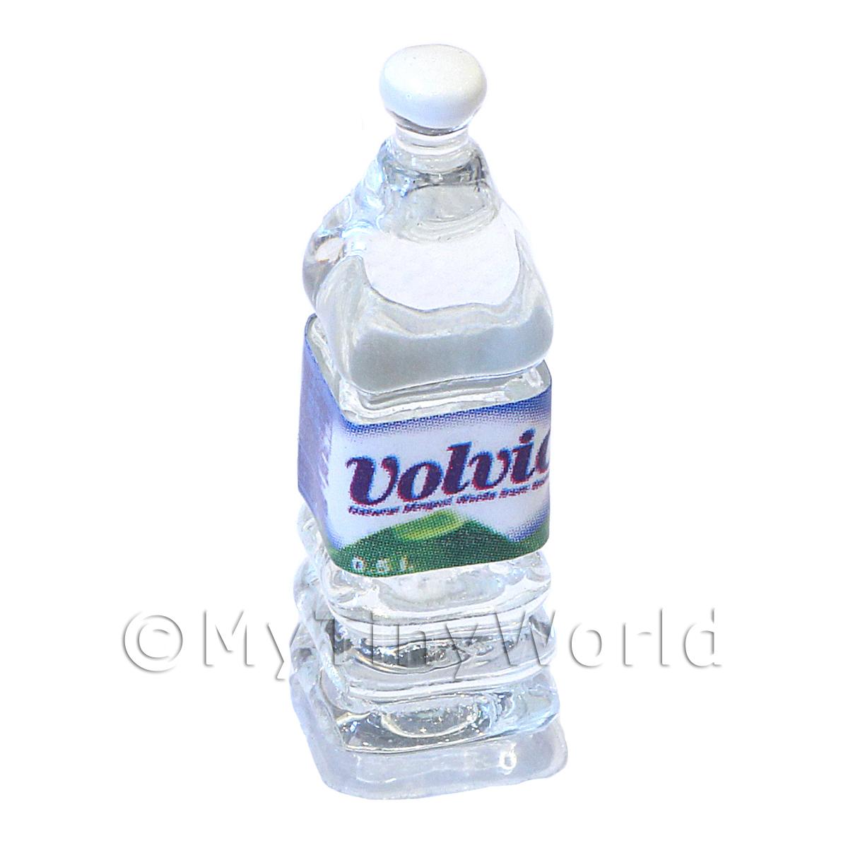 1/12 Scale Dolls House Miniatures  | Dolls House Miniature Large Volvic Brand Square Water Bottle