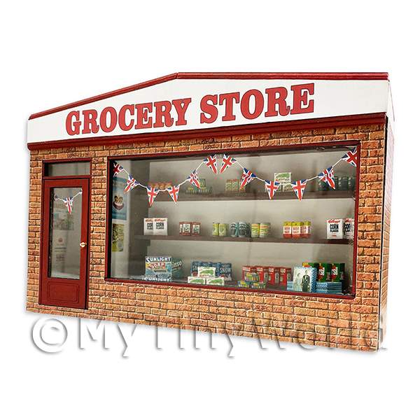 1/12 Scale Dolls House Miniatures  | 1:24th 1950s Jubilee Shop Front Kit