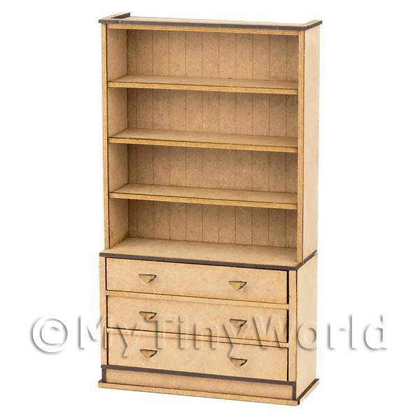 1/12 Scale Dolls House Miniatures | 1:12th 3 Drawer Shelves Kit